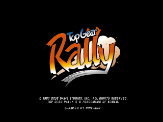 Top Gear Rally (Japan) Title Screen